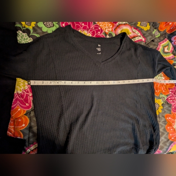 NWT Yoins Black Long Sleeve Women's Top Sz.L - Picture 4 of 4